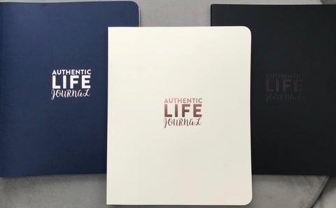 Authentic Life Journal, Black, Ivory or Blue (now also in Red Spanish version)